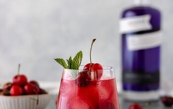 Cherry-Berry Gin Kombucha Cocktail