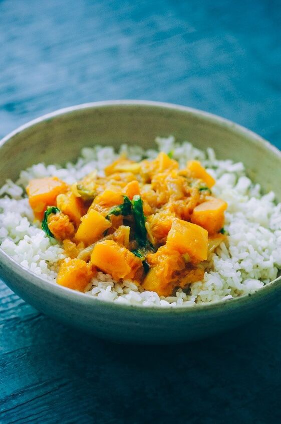 butternut squash curry stovetop instant pot, This super quick easy and flavorful Butternut Squash Curry can be made in an Instant Pot pressure cooker in just about 10 minutes or the stovetop for ease and convenience This delicious spicy vegan curry dish can be enjoyed on it own or served over rice or quinoa for a healthy and comforting autumn meal butternutsquashcurry instantpotbutternutsquashcurry
