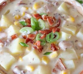 Slow cooker loaded store potato soup