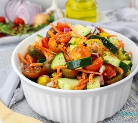 Marinated Zucchini Tomato Salad - Eat Mediterranean Food