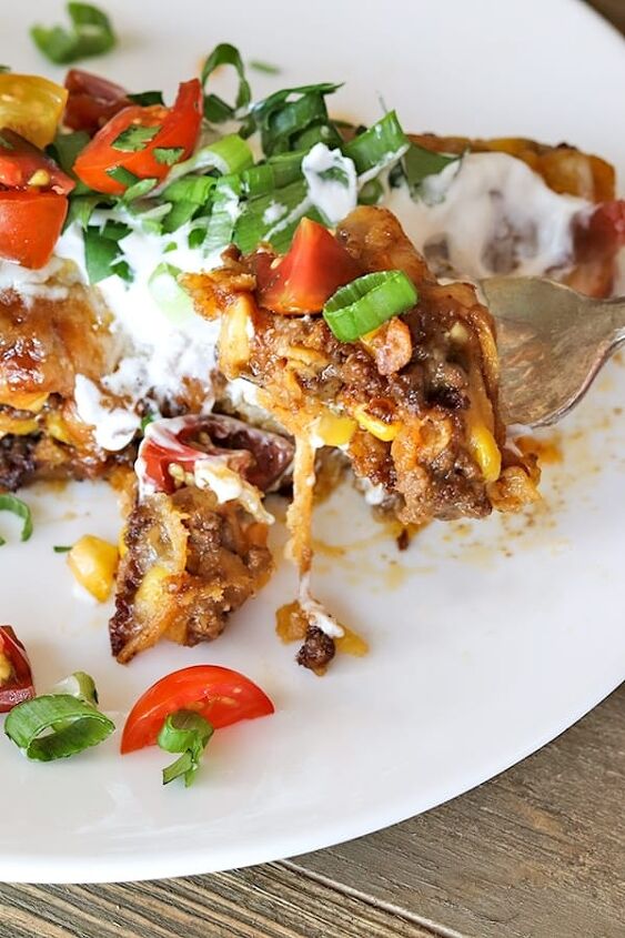 beef enchilada casserole recipe 5ingredient simple, enchilada casserole