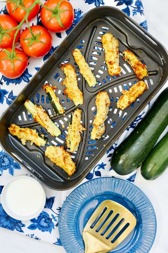 easy air fryer zucchini fries for a side dish or snack, Zucchini Fries Made in Air Fryer