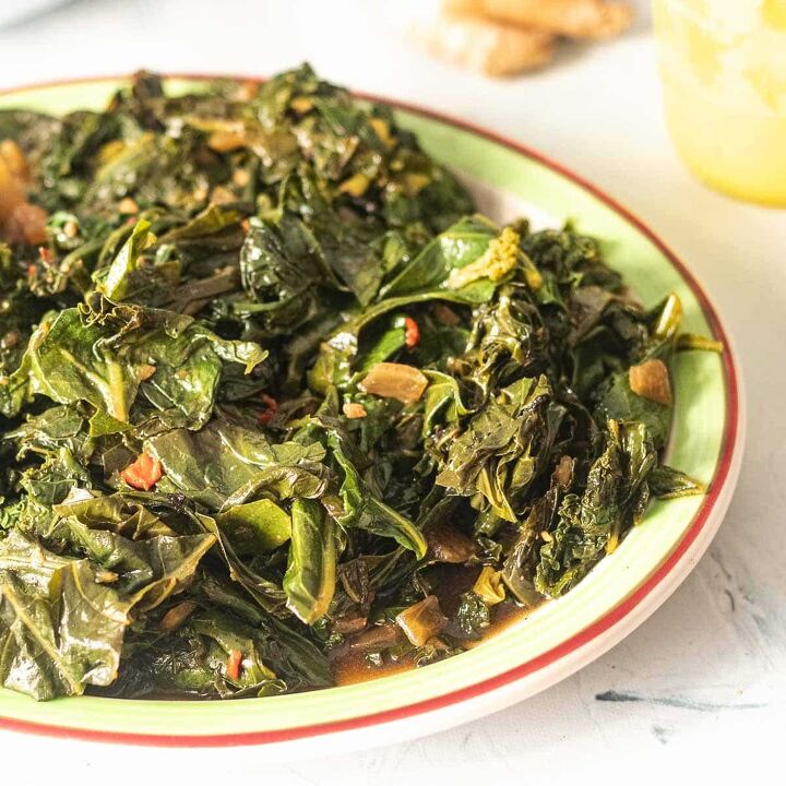 best authentic ethiopian collard greens recipe gomen wat, Ethiopian Collard Greens