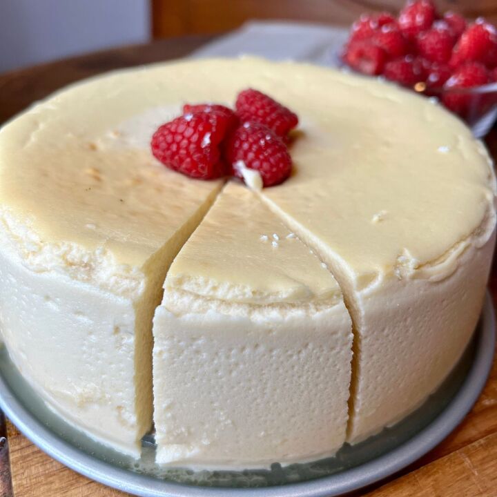ww crustless vanilla cheesecake with cottage cheese, Have a slice so delicious