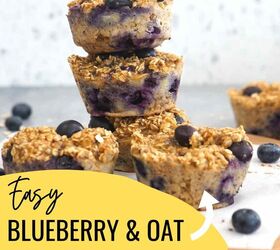 Healthy Oats and Chia Seed Muffins With Blueberries