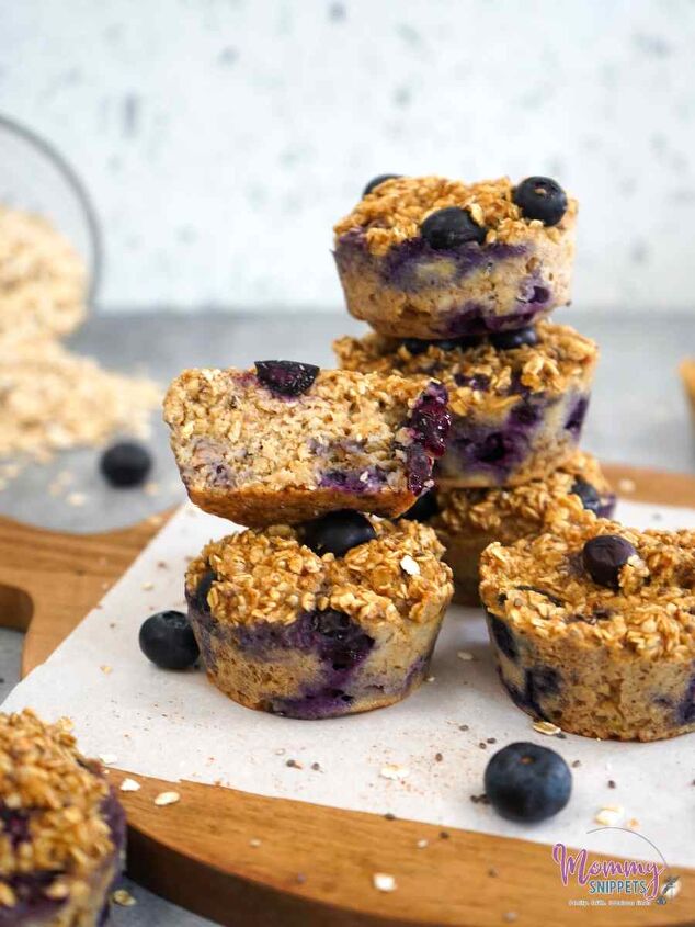 healthy oats and chia seed muffins with blueberries, Freshly baked Healthy Oats and Chia Seed Muffins with Blueberries