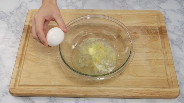 3 easy recipes you can make using golden malted waffle mix, Adding an egg to melted butter and water