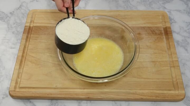 3 easy recipes you can make using golden malted waffle mix, Adding a cup of Golden Malted Waffle Mix