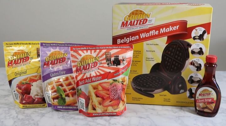3 easy recipes you can make using golden malted waffle mix, Golden Malted Deluxe Waffle Starter Kit