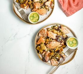 Roasted Salmon and Vegetables With Citrus Miso