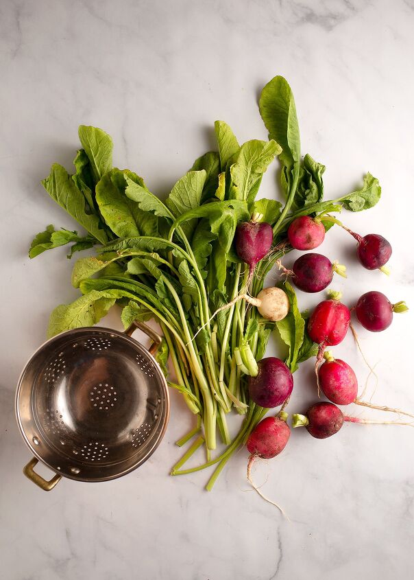 roasted herbed radishes