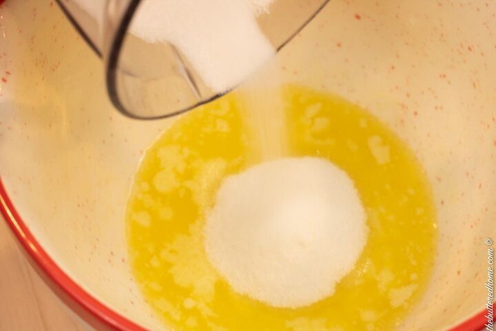 pressure cooker lemon curd, adding sugar