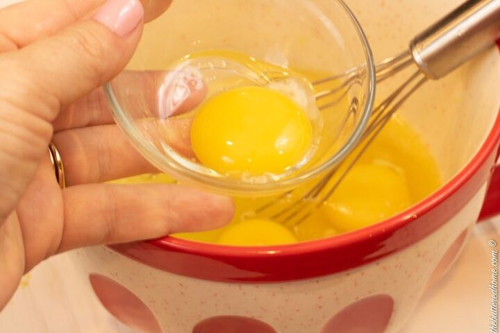 pressure cooker lemon curd, adding egg yolks