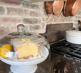 starbucks lemon loaf copycat recipe easy irresistible, Lemon cake in a dessert cloche on kitchen counter