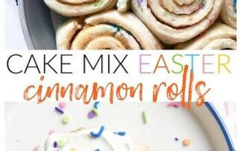 Cake Mix Easter Cinnamon Rolls