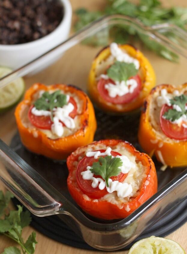mexican stuffed peppers, Mexican stuffed peppers with homemade refried beans so easy so yummy