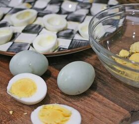 how to create a deviled egg garnish board, deviled egg recipe