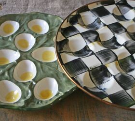 how to create a deviled egg garnish board, deviled egg trays