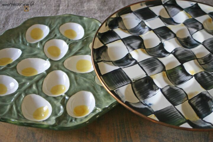 how to create a deviled egg garnish board, deviled egg trays