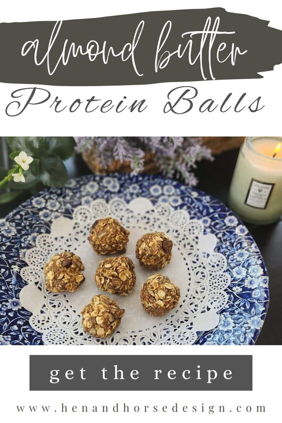 easy healthy snack almond butter protein ball recipe