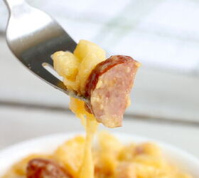 Slow Cooker Sausage and Potato Casserole - Graceful Little Honey Bee
