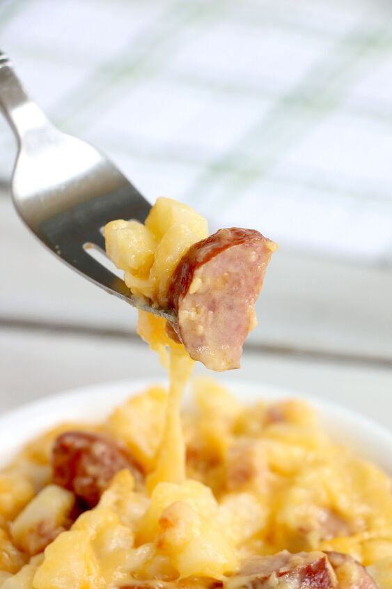 slow cooker sausage and potato casserole