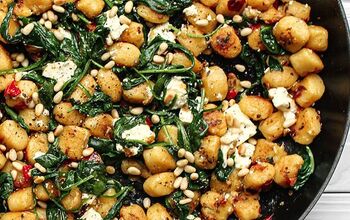 Fried Gnocchi With Feta and Spinach