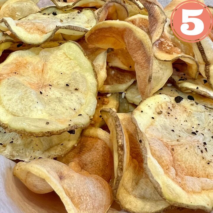 homemade potato chips without oil, Crispy and Delicious