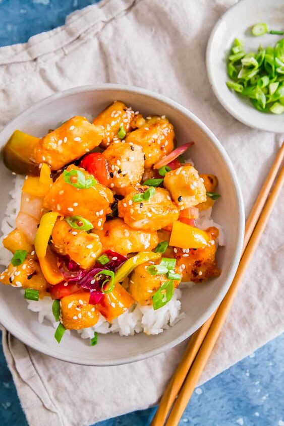sweet and sour tofu, Easy sweet and sour tofu recipe that tastes just like Chinese takeout