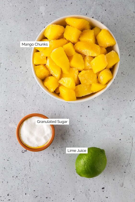 mango compote, The ingredients you need for this recipe