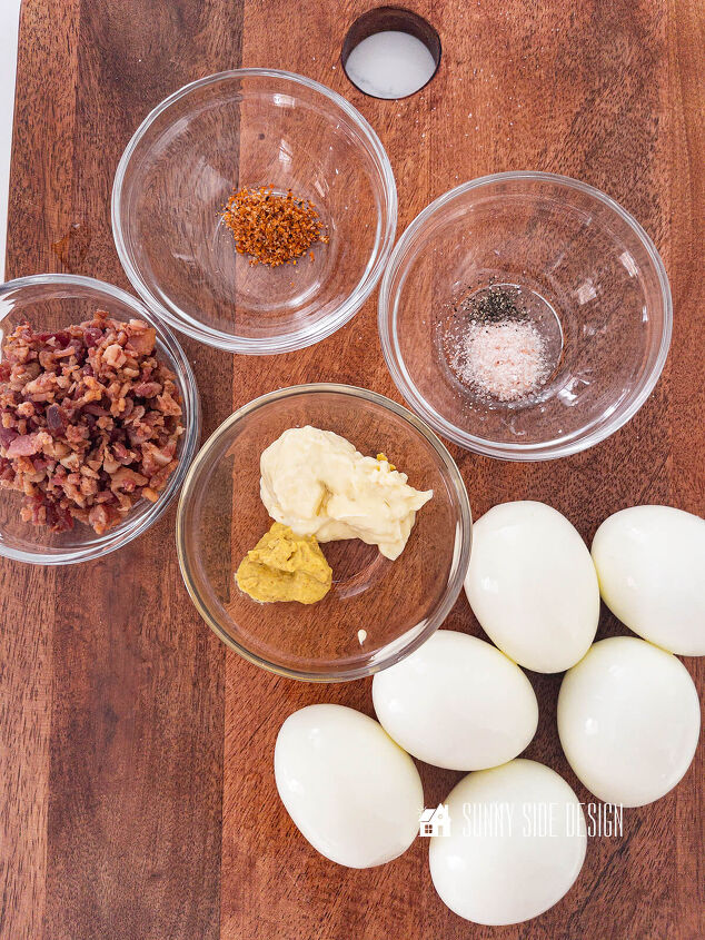 Ingredients for the best deviled eggs recipe