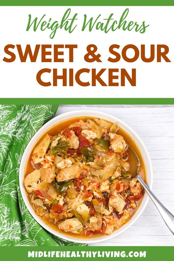 weight watchers sweet and sour chicken, Pinterest image for Weight Watchers sweet and sour chicken recipe