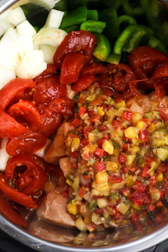 weight watchers sweet and sour chicken, an up close look at the ingredients together