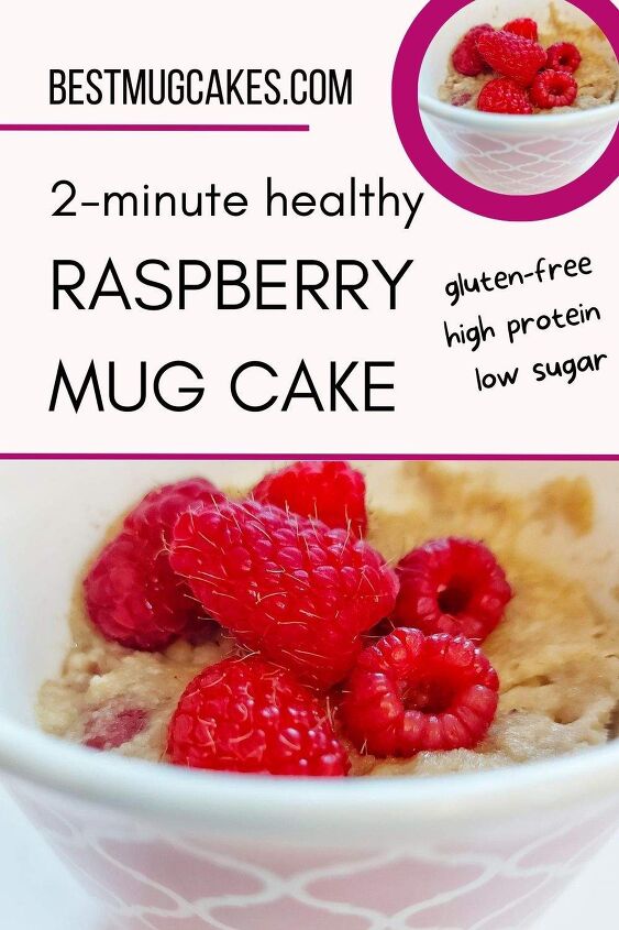 raspberry mug cake surprisingly healthy and tastes like a bakery rasp, 2 minute healthy raspberry mug cake gluten free high protein low sugar The most delicious raspberry muffin in a mug