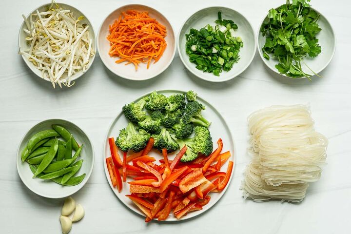 vegan pad thai with marinated tofu, Pad Thai Garnishings