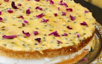 Sponge Cake With Passionfruit Icing