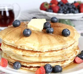 The secret to tender & fluffy diner-style pancakes is what you replace the buttermilk with