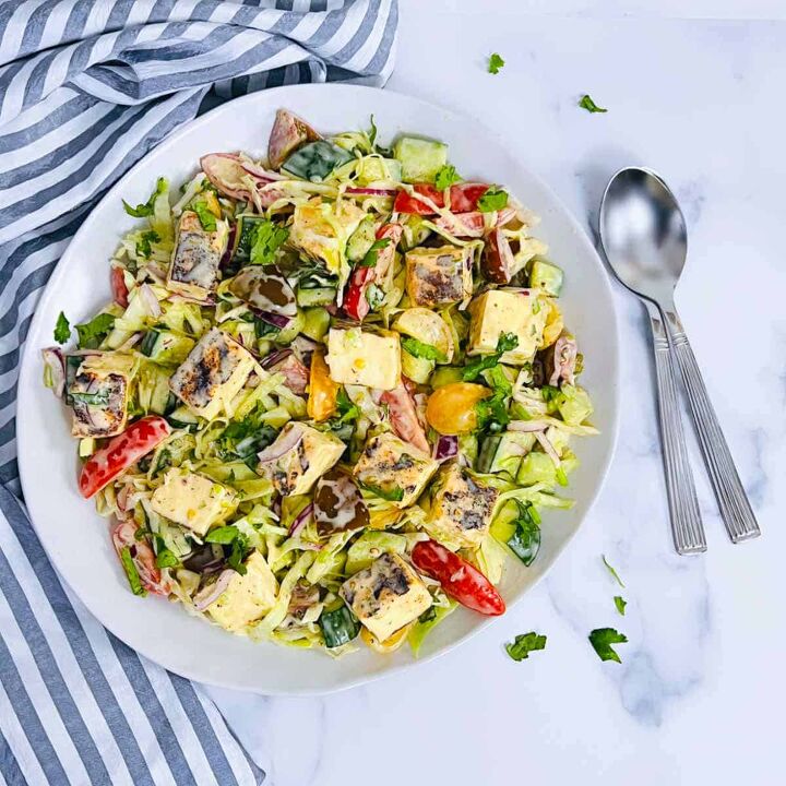 grilled paneer salad, Grilled paneer salad