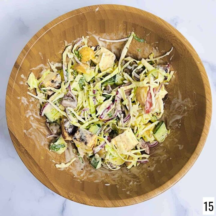 grilled paneer salad, Ready to be served
