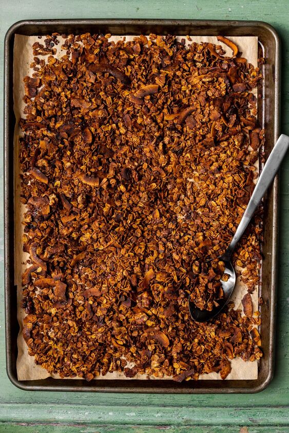 easy turmeric spiced granola, This granola recipe comes together in less than an hour and makes the whole house smell heavenly