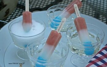 Red, White and Blue Popsicle Prosecco Refresher
