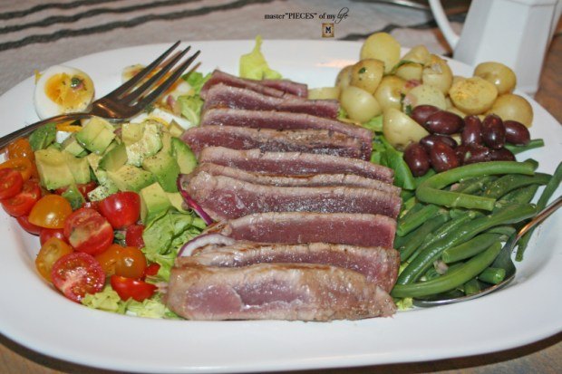 on the menu california style salade nicoise, CA style nicoise salad 4