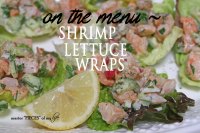 on the menu california style salade nicoise, Shrimp lettuce wraps