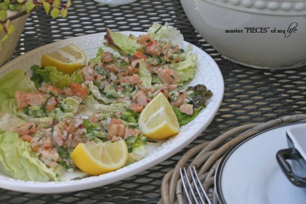 on the menu shrimp lettuce wraps, Summertime entertaining3