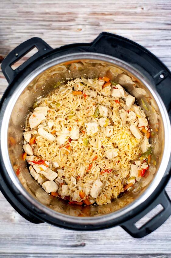 instant pot ramen noodle stir fry, Quick release the pressure and enjoy