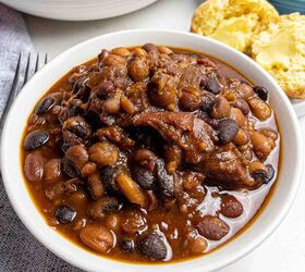 dr pepper crock pot ribs, slow cooker baked beans with ham