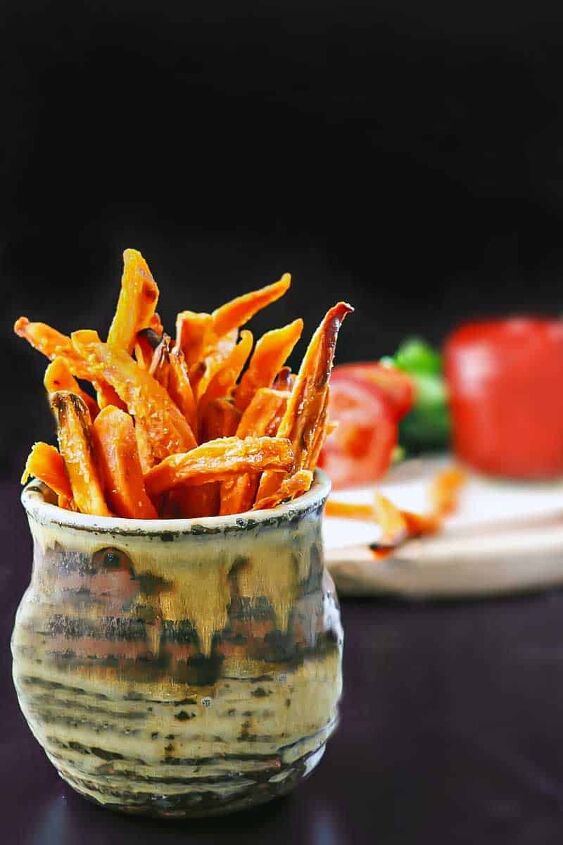 Sweet potato fries in a jar
