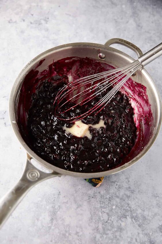 recipe for fresh blueberry pie that s not runny, Add butter once the filling is thick