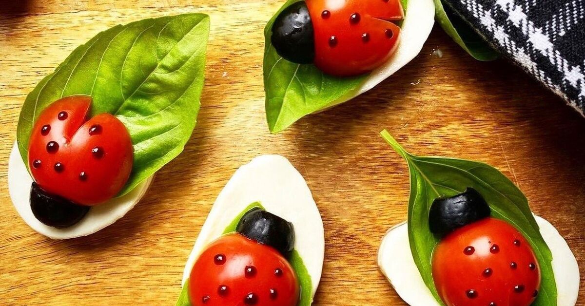 Caprese Ladybug Appetizer | Foodtalk