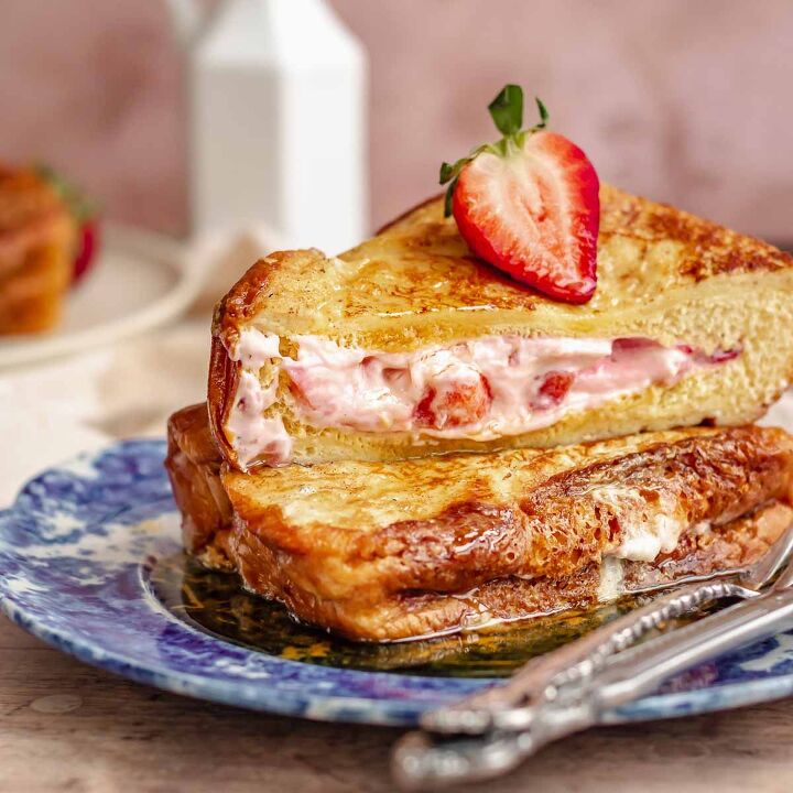 cream cheese cherry danish with puff pastry